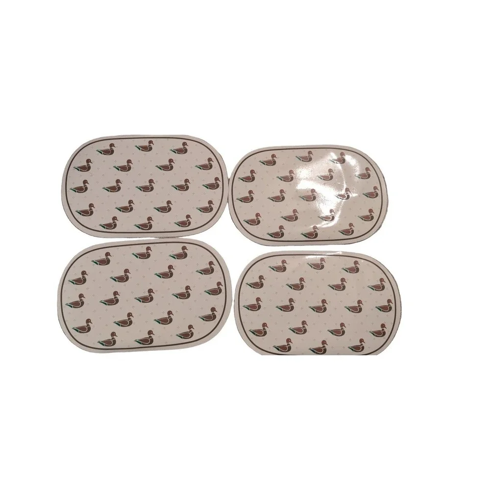 Town & Country Linens Mallard Placemat Set 4 2691VPM Cream Brown Green Hong Kong